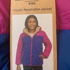 New Eddie Bauer Youth Girls' ReversibleJacket - MagentaSizes L (14/16)